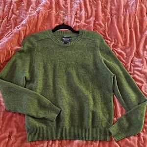 American Eagle Outfitters Forest Green Crewneck Sweater